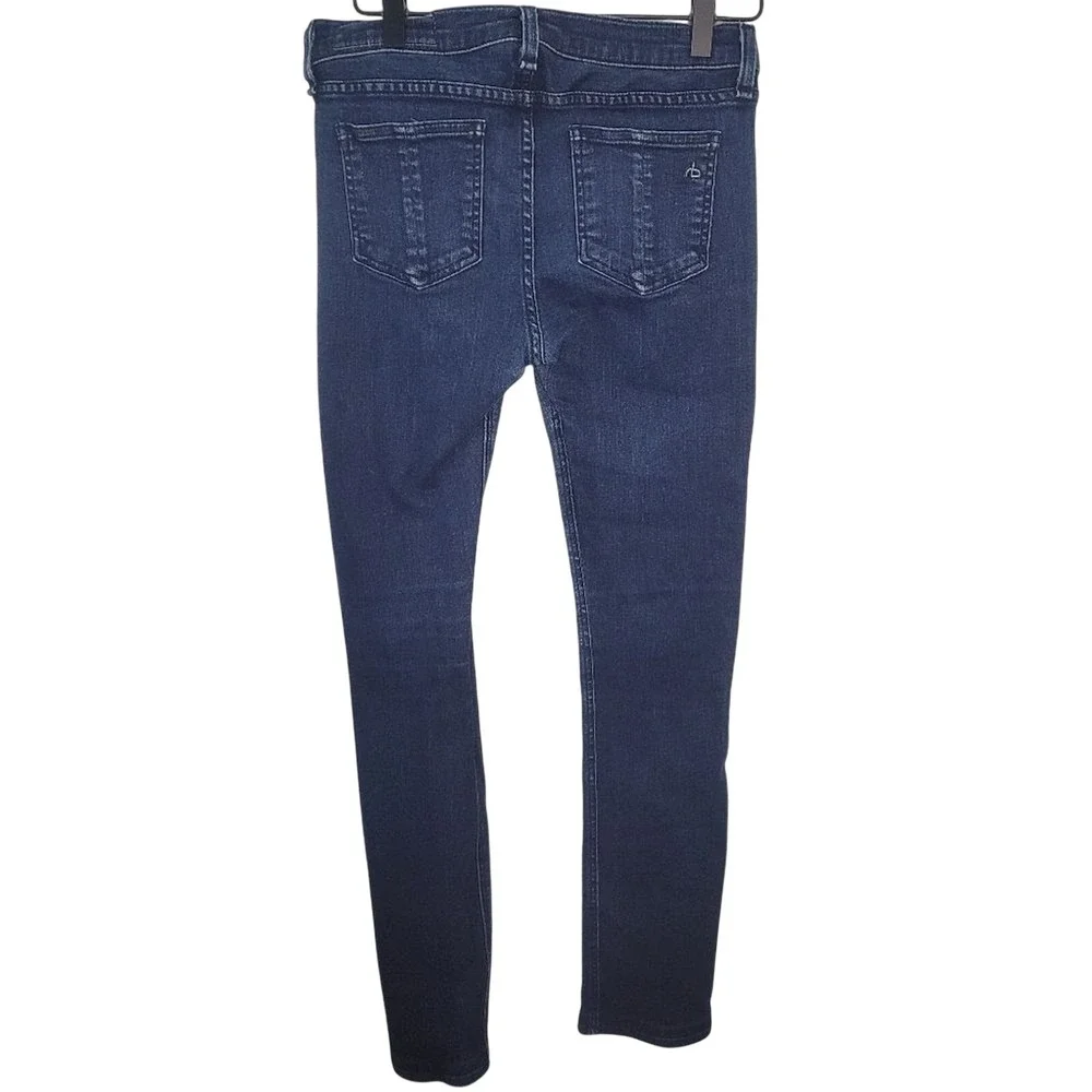 Rag & Bone Pencil Leg Jeans Era‎ Wash Dark Indigo Skinny W1501K520 Size 27